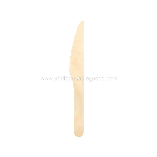 Natural Birch Wood Biodegradable Knife Utensils